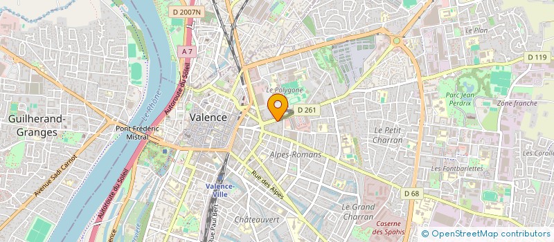 localisation de l'entreprise ADQUO DROME ARDECHE à VALENCE