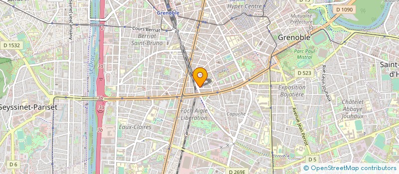 localisation de l'entreprise ADQUO ET ASSOCIES à GRENOBLE