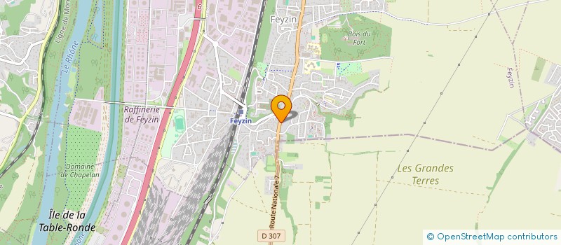 localisation de l'entreprise ADR  FEYZIN