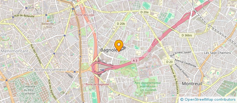 localisation de l'entreprise ADR à BAGNOLET