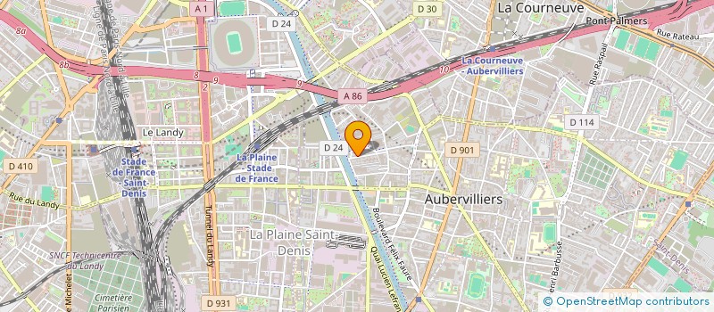 localisation de l'entreprise ADR BAT  AUBERVILLIERS