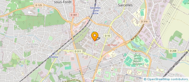localisation de l'entreprise ADR COM  SARCELLES