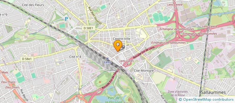 localisation de l'entreprise ADR IMMO  LENS