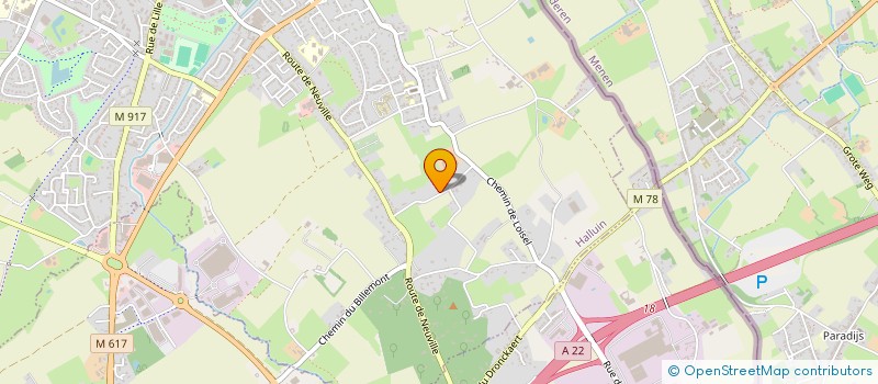 localisation de l'entreprise ADR PRO  HALLUIN