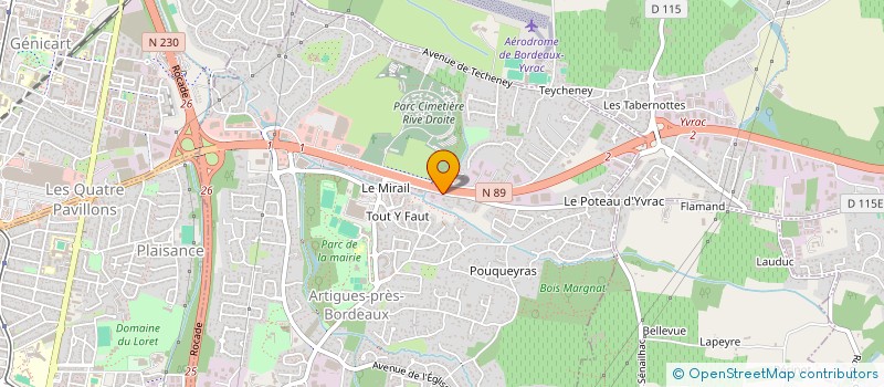 localisation de l'entreprise ADR PROMOTION à ARTIGUES-PRES-BORDEAUX