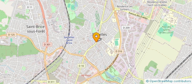 localisation de l'entreprise ADRAGO à SARCELLES