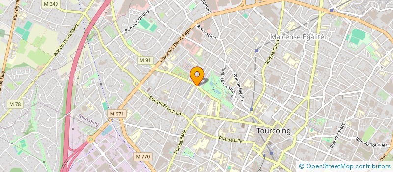 localisation de l'entreprise ADRAR à TOURCOING