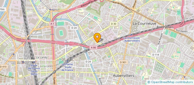 localisation de l'entreprise ADRAR à AUBERVILLIERS