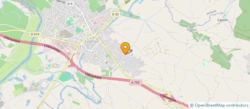 localisation de l'entreprise ADRAU  GIGNAC