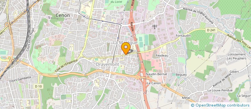 localisation de l'entreprise ADRC à CENON