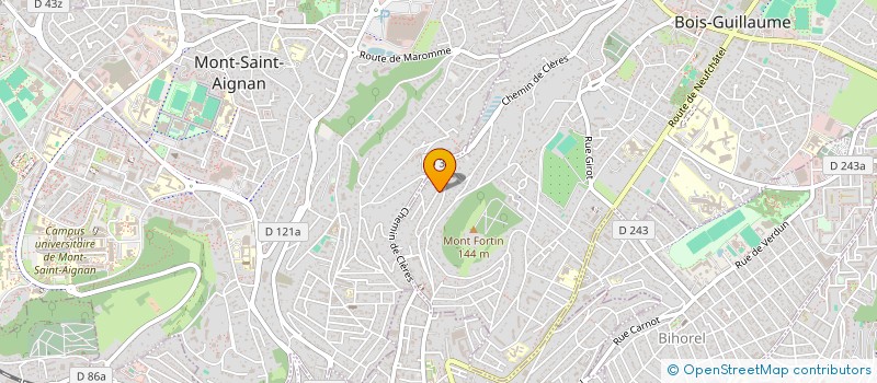 localisation de l'entreprise ADREA à BOIS-GUILLAUME