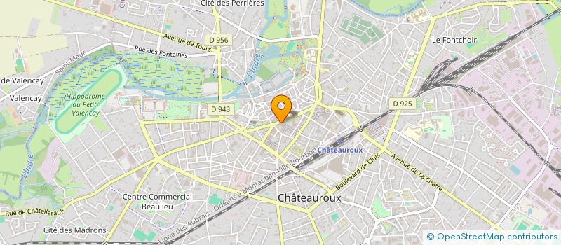 localisation de l'entreprise ADREFI COURTAGE à CHATEAUROUX