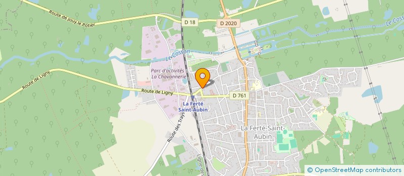 localisation de l'entreprise ADRELROMA SERVICES à LA FERTE-SAINT-AUBIN