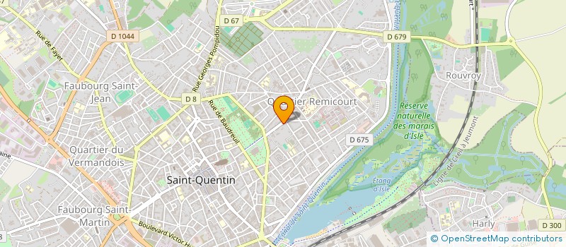 localisation de l'entreprise ADREM PRODUCTIONS à SAINT-QUENTIN