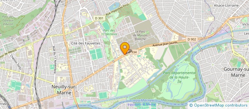 localisation de l'entreprise ADRENA'TS à NEUILLY-SUR-MARNE