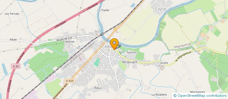 localisation de l'entreprise ADRENALINE 100   PAINTBALL  ALBIAS