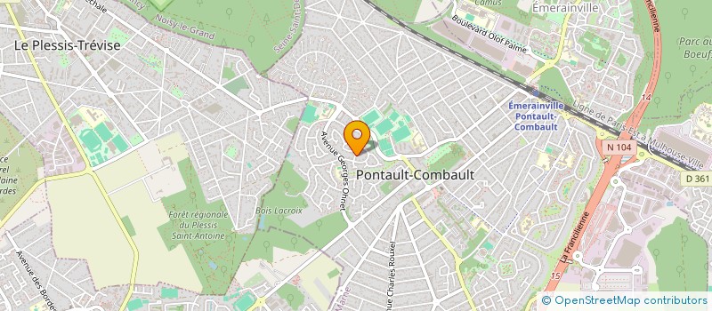 localisation de l'entreprise ADRENALINE  PONTAULT-COMBAULT