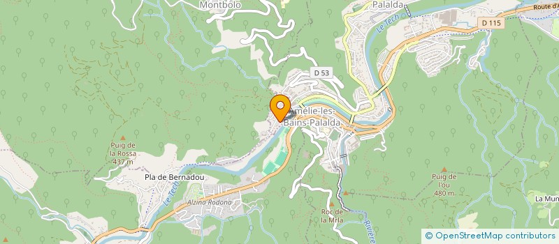 localisation de l'entreprise ADRENALINE CONCEPT  AMELIE-LES-BAINS-PALALDA