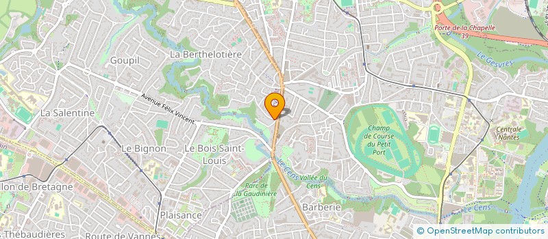 localisation de l'entreprise ADRESSE à ORVAULT