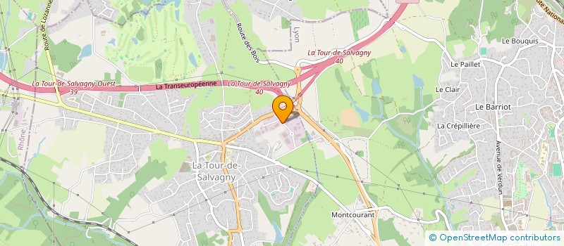 localisation de l'entreprise ADRESSE AUTO 69 à LA TOUR-DE-SALVAGNY
