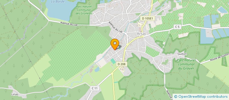 localisation de l'entreprise ADRESSE & PATRIMOINE  ARSAC