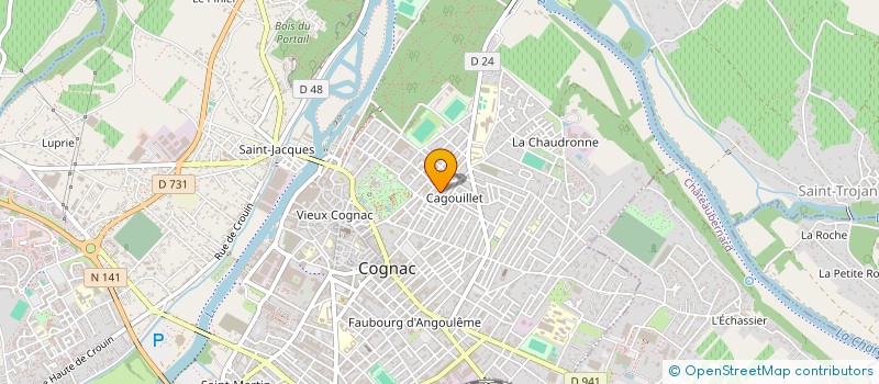 localisation de l'entreprise ADRESSE SERVICES à COGNAC