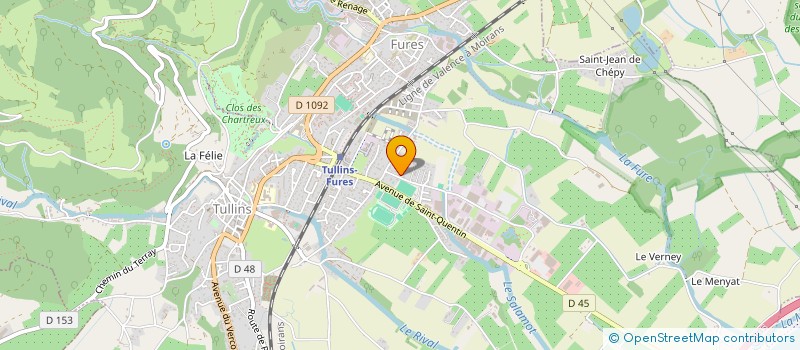 localisation de l'entreprise ADRET  TULLINS