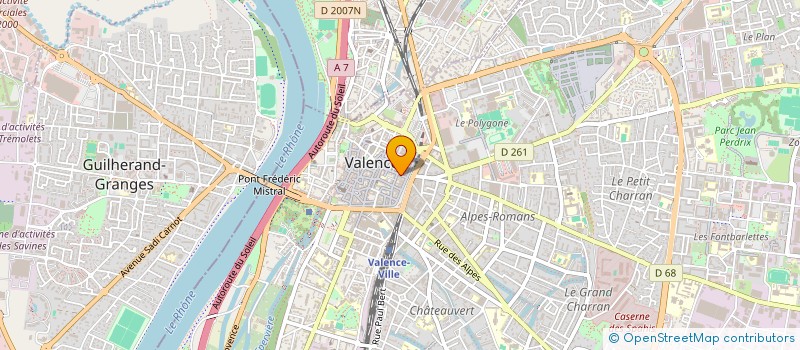 localisation de l'entreprise ADRI à VALENCE