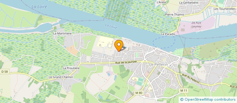 localisation de l'entreprise ADRI MONDE TRANSPORT  LE PELLERIN