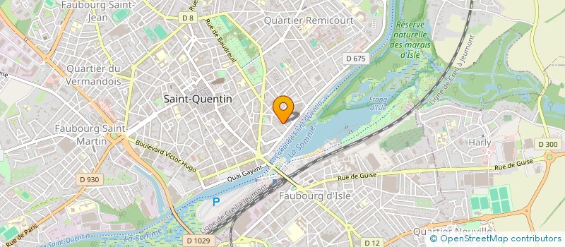 localisation de l'entreprise ADRIA à SAINT-QUENTIN