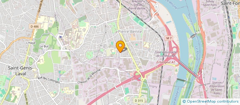 localisation de l'entreprise ADRIA  OULLINS-PIERRE-BENITE