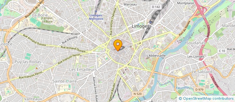 localisation de l'entreprise ADRIAL à LIMOGES