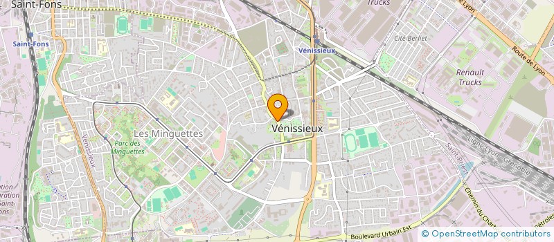 localisation de l'entreprise ADRIAN VTC 69 LYON  VENISSIEUX