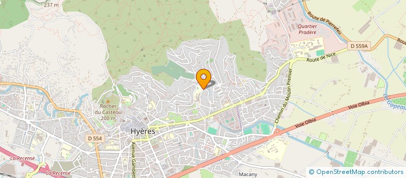 localisation de l'entreprise ADRIANA à HYERES