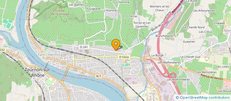 localisation de l'entreprise ADRIANTE  TAIN-L'HERMITAGE