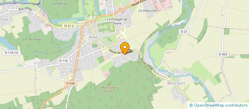 localisation de l'entreprise ADRIEN à ANET
