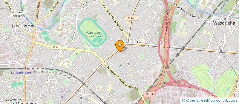 localisation de l'entreprise ADRIEN à MARCQ-EN-BARŒUL