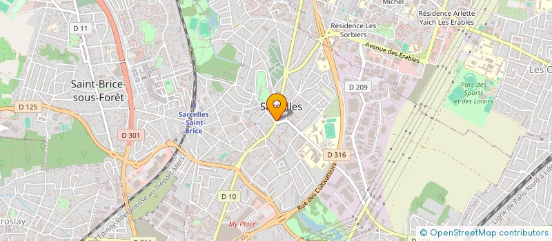 localisation de l'entreprise ADRIEN à SARCELLES