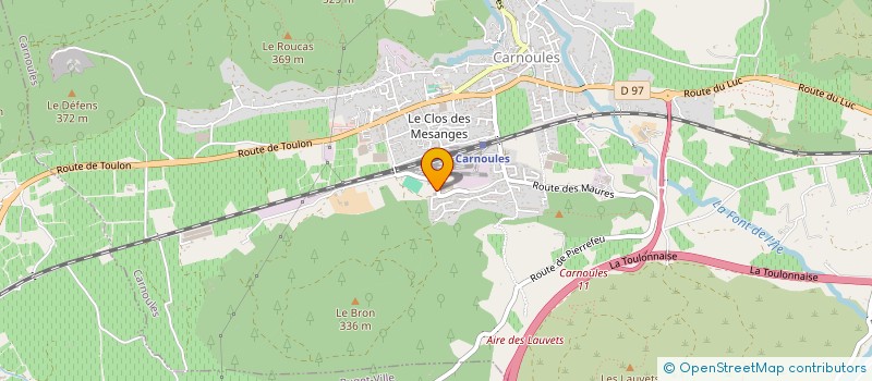 localisation de l'entreprise ADRIEN AMANTINI  CARNOULES