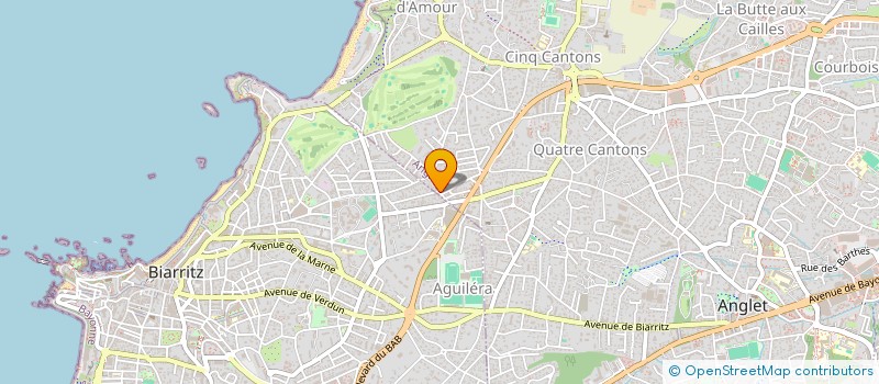 localisation de l'entreprise ADRIEN BELASCAIN  ANGLET