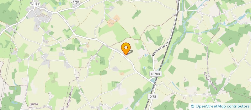 localisation de l'entreprise ADRIEN BOURDIN  AUBIGNE RACAN