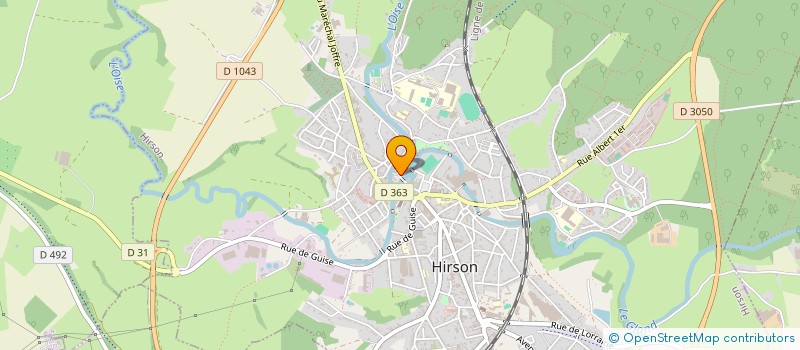 localisation de l'entreprise ADRIEN & CEDRIC IMMOBILIER  HIRSON