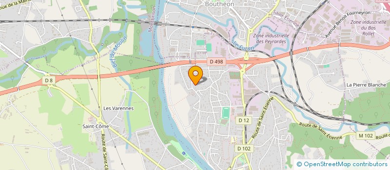 localisation de l'entreprise ADRIEN CUSCINO ARCHITECTE  SAINT-JUST-SAINT-RAMBERT