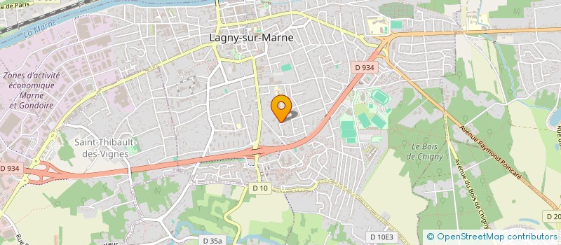 localisation de l'entreprise ADRIEN GAROFALO RENOVATIONS à LAGNY-SUR-MARNE