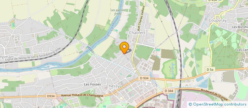 localisation de l'entreprise ADRIEN INVEST LAGNY  CHALIFERT