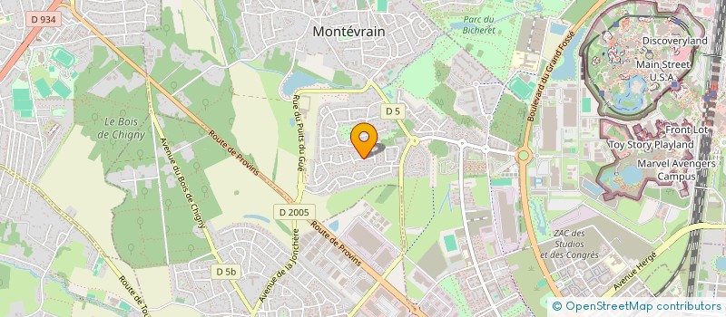 localisation de l'entreprise ADRIEN INVESTMENT  MONTEVRAIN