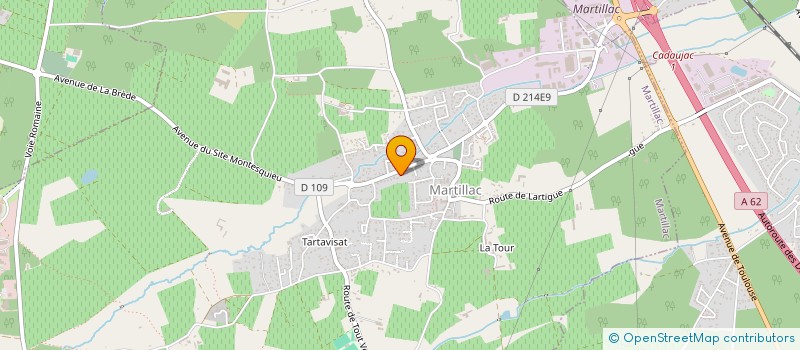 localisation de l'entreprise ADRIEN PAGNAT  MARTILLAC