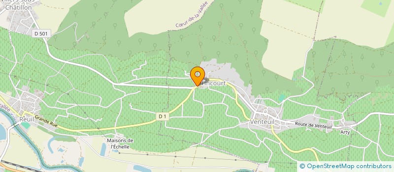 localisation de l'entreprise ADRIEN PASCAL  BELVAL-SOUS-CHATILLON