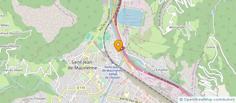 localisation de l'entreprise ADRIEN PERON à SAINT-JEAN-DE-MAURIENNE