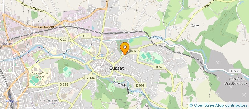 localisation de l'entreprise ADRIEN PORTEPERRUQUE à CUSSET